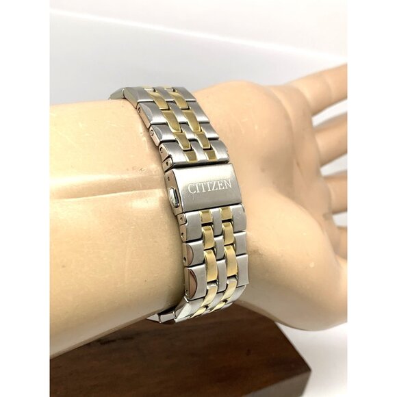 Citizen Mens Watch BM7334-58E Eco Drive Black Dial Two Tone Stainless Steel 40mm - Picture 11 of 15